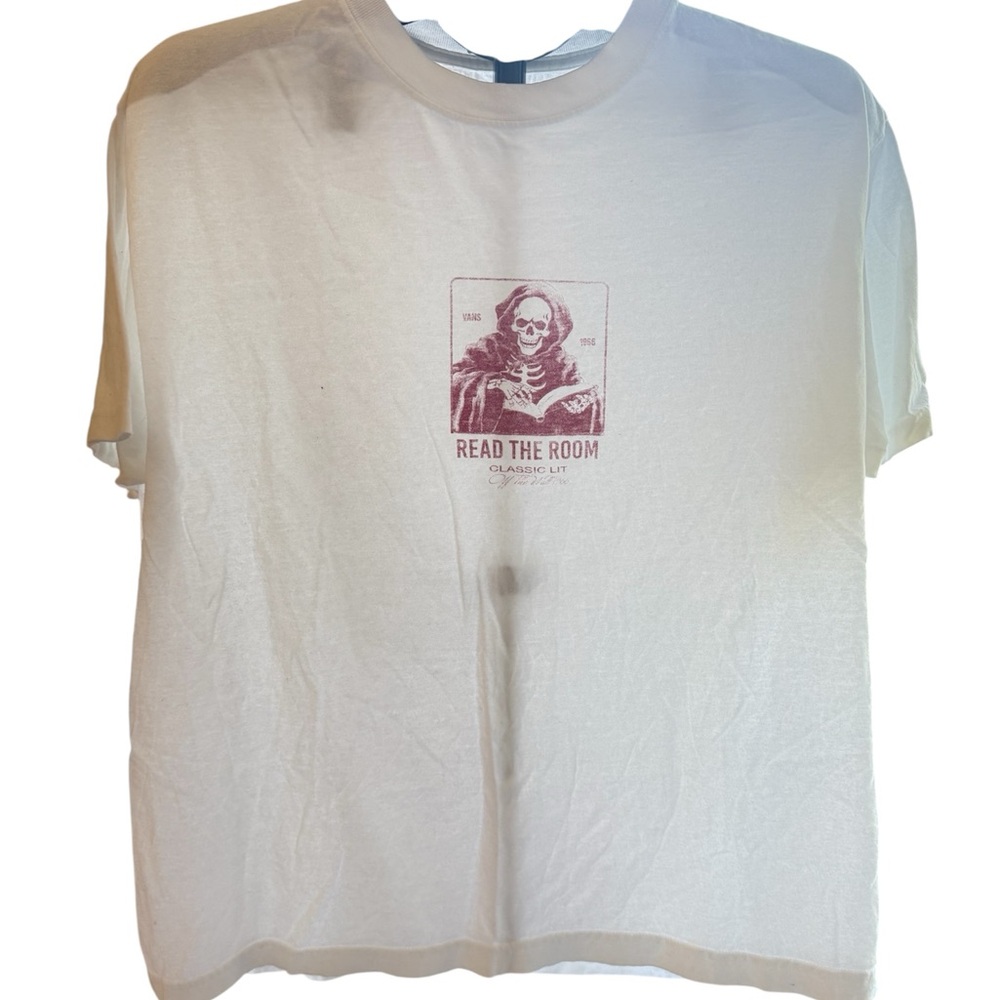 Vans White Tee with Graphic Print